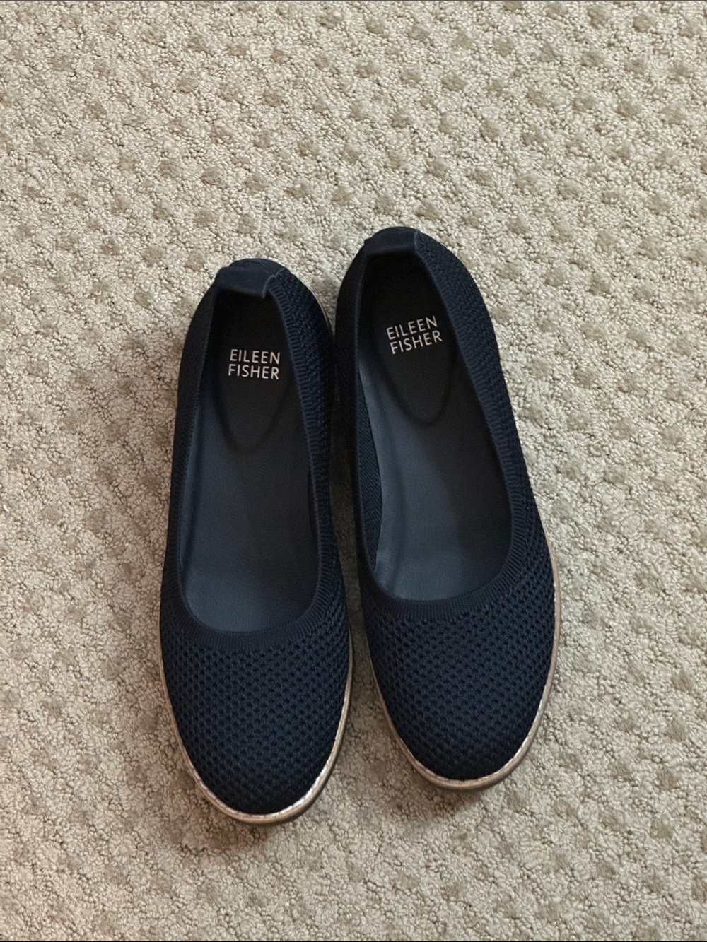 Eileen Fisher black flats (never worn)